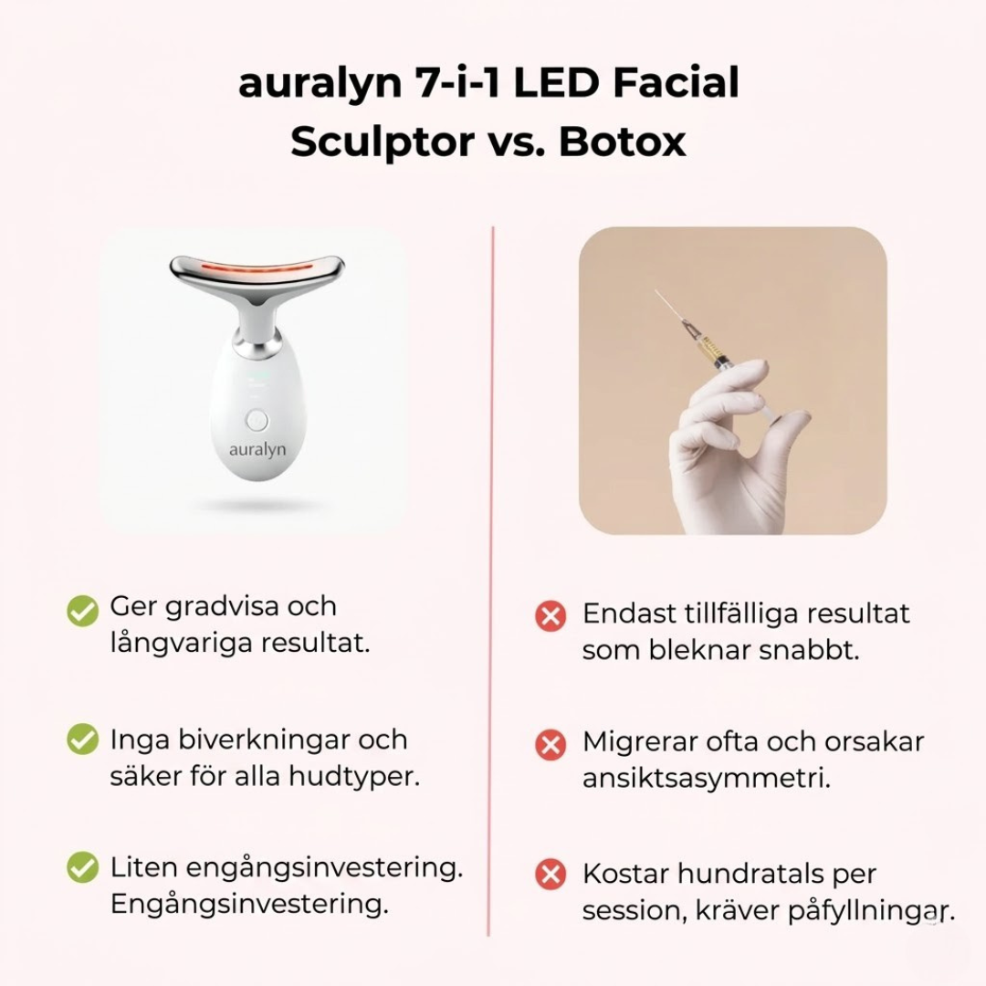 Auralyn 7-i-1 LED-ansiktsskulpterare