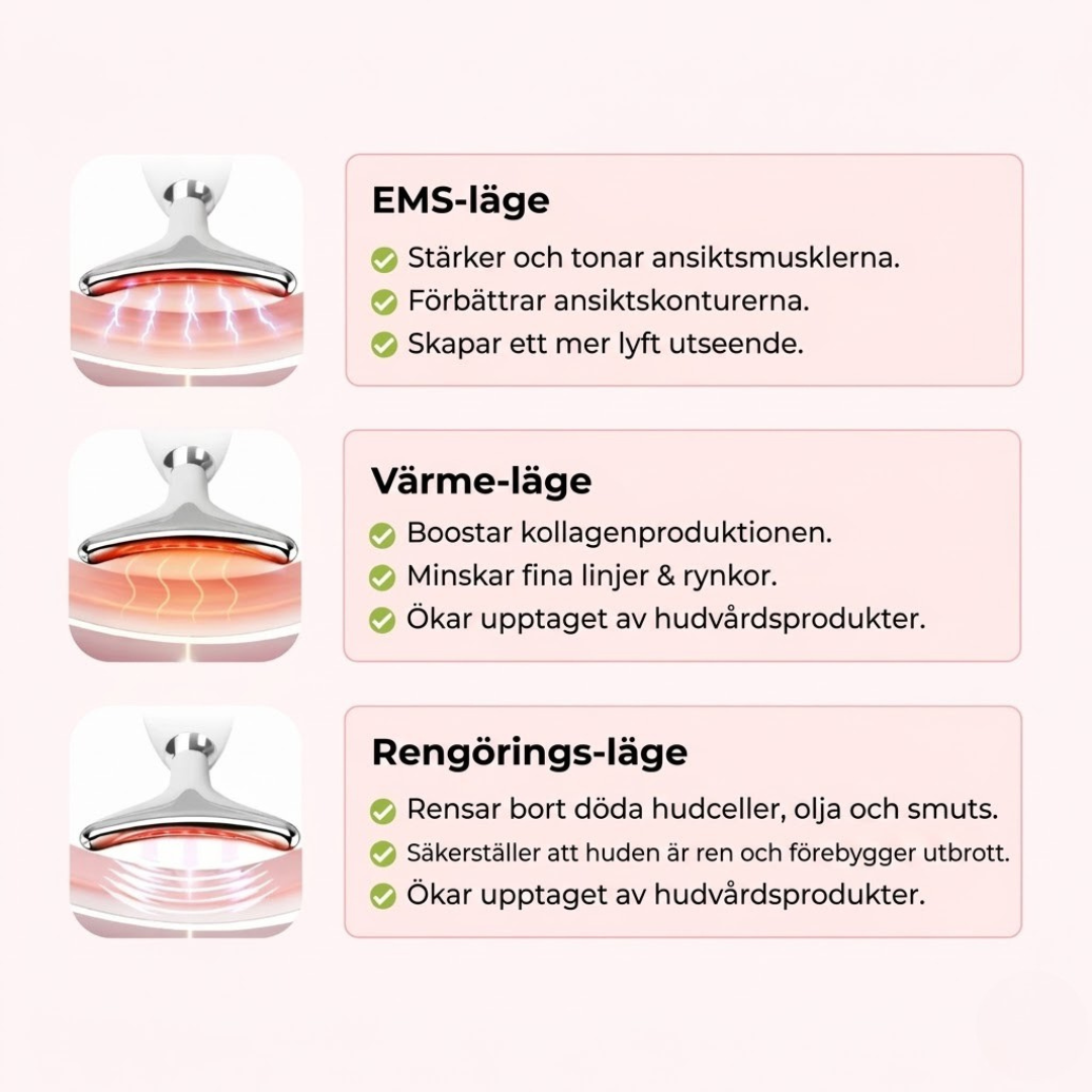 Auralyn 7-i-1 LED-ansiktsskulpterare