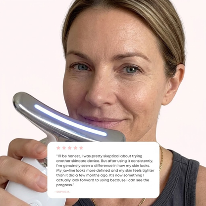 Bye-Bye Wrinkles & Double Chin &Saggy Neck –7-in-1 LED Face Lift & Sculptor