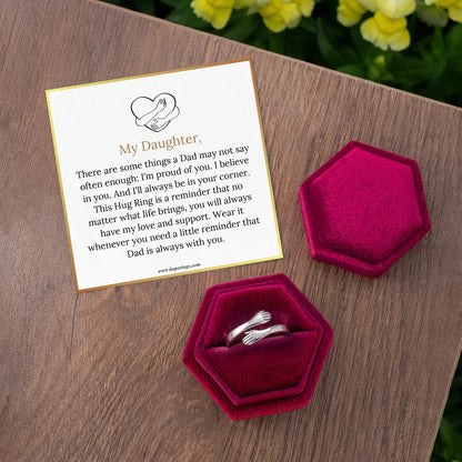 Dad & Daughter Hug Ring