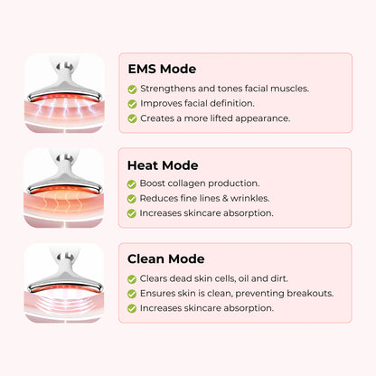 Bye-Bye Wrinkles & Double Chin &Saggy Neck –7-in-1 LED Face Lift & Sculptor